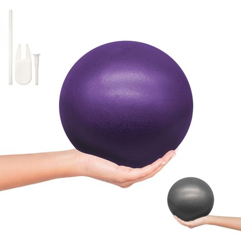 Ballon de fitness, pilates, gymnastique, yoga antidérapant - Diam 25 cm - Violet - Vivezen