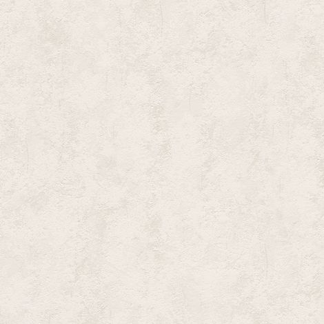 Papier tendance peint uni crème idéal chambre | Papier peint intissé beige pour salon | Tapisserie effet béton brut beige - 10,05 x 0,53 m (1/4)
