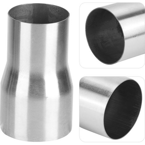 Universeller Edelstahl-Auspuffrohrverbinder, Reduzierstück, modifiziertes Teil 63 mm / 76 mm (1/5)