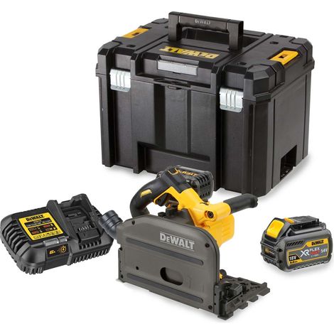 Dewalt DCS520T2 54V XR Flexvolt Plunge Saw (2 x 6.0Ah Li-Ion Batteries & T-STAK Case)