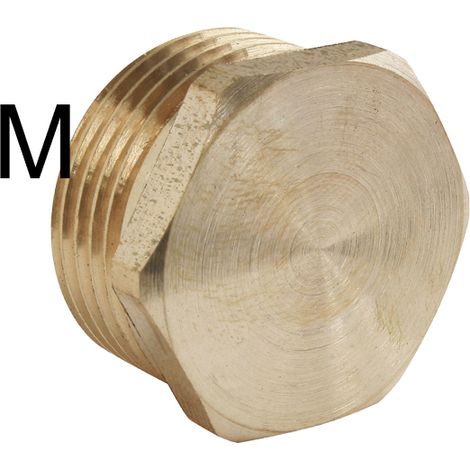 Bouchon en Laiton F290 Filetage Mâle 3/4" en Acier