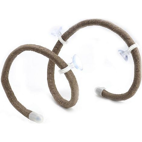 Branche artificielle pour reptiles grimpants, flexible, jungle, 1 m (3,28 pi), rotin, longue liane, décoration d'habitat (L) (1/3)