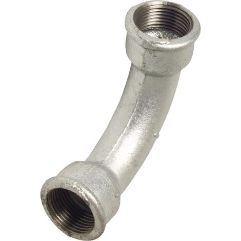 Codo de hierro fundido galvanizado de 90 grados GW de 1/2 pulgada