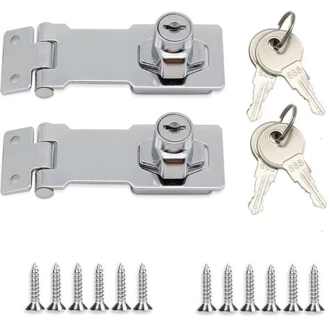 Petit verrou de porte en métal à loquet et goupille, verrou de sécurité pour porte de porte (1/4)