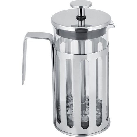 Filtre à café French press en acier inoxydable, théière ménagère en verre (350ML)