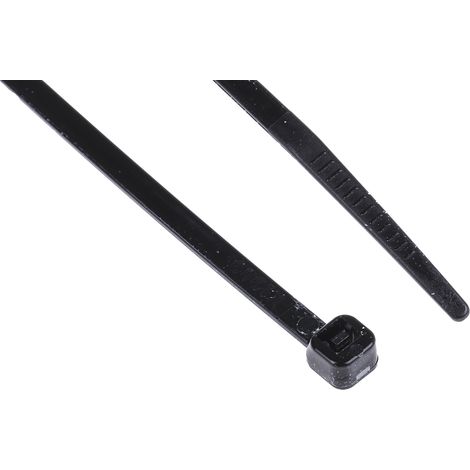 Serre-câble RS PRO Noir en Nylon 66, 150mm x 3,6 mm ( Prix pour Sachet de 1000 )