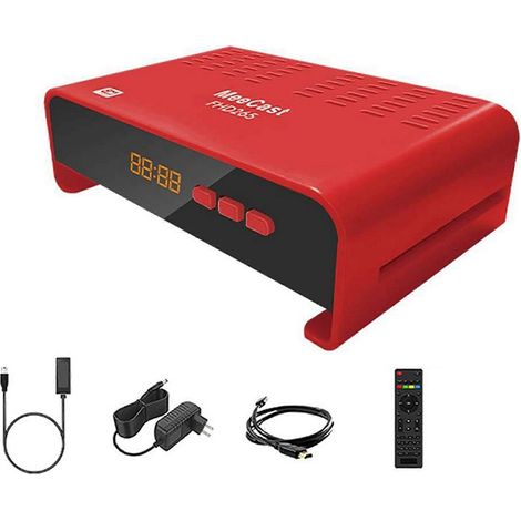 Mini récepteur satellite – Décodeur satellite numérique USB PVR FTA DVB-S2 H.265 HEVC Full HD 1080p Smart Meecast (prise US) - JBMEDIA (1/4)