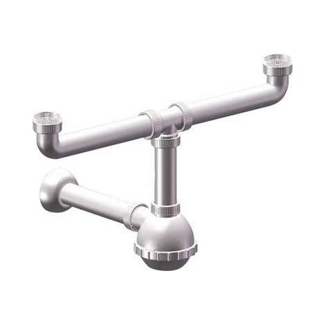 5,0 x SIFONE PP A BOTTIGLIA 2 VASCHE