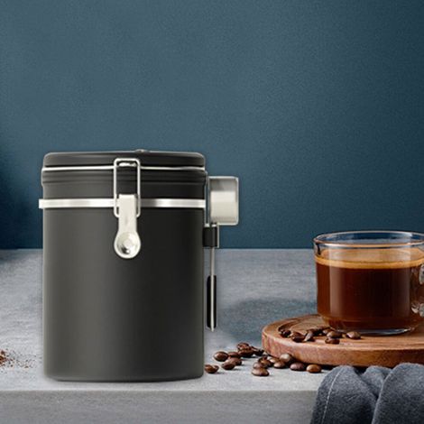 Tarro de café hermético de acero inoxidable de 1,5 litros