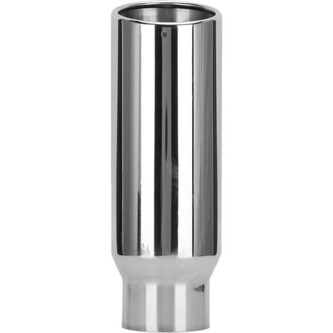Tuyau d'échappement de voiture, Inox 80mm/3.1in Inlet 102mm/4in Outlet Universal Car Exhaust Pipe Tail Throat(argent) (1/5)
