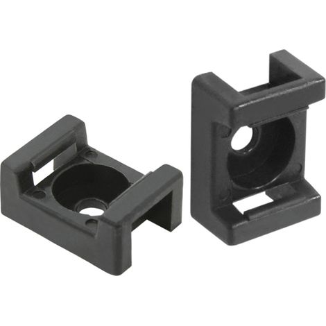 DEBFLEX - EMBASE SIMPLE POUR COLLIER 9 MM NOIR SACHET DE 100 - 706556