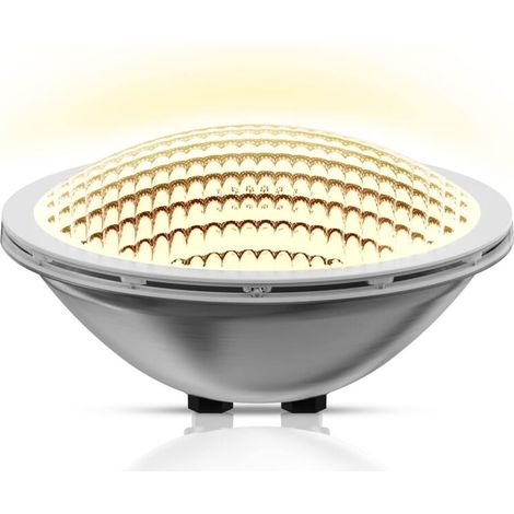 LED Pool Light PAR56, 30W Waterproof Pool Spotlight IP68 Submersible Pool Lamp Light 12V DC/AC, 3000K Warm White