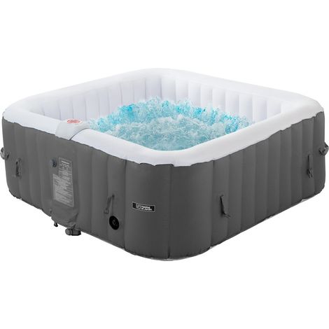 Spa gonfiabile "RIVIERA" in PVC - 6 posti - Grigio/bianco (1/5)
