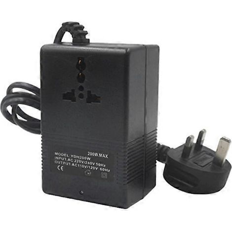 Convertisseur de tension 200 W, transformateur 220 V vers 110 V, adaptateur de voyage avec prise britannique (1/5)