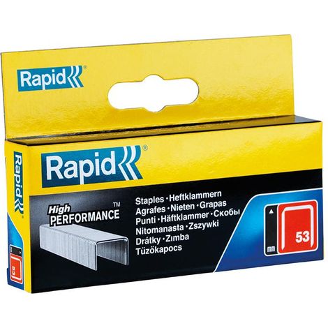 Rapid 11858825 53/10B 10mm Galvanised Staples (Box 2500) RPD5310B2500
