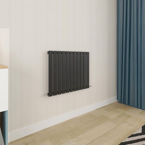Biubiubath Flat Panel Radiator 600x748mm Single Black