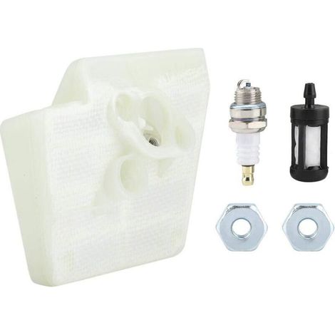 Filtre à air - Écrous - Barre de bougie d'allumage - Filtres à carburant - Kit de remplacement pour tronçonneuse Stihl 026 MS260 (1/5)