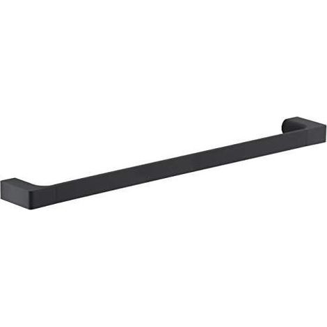 Portasalviette 60 cm da muro in ottone e Cromall PI21-60 Gedy serie PIRENEI Nero Opaco (1/4)