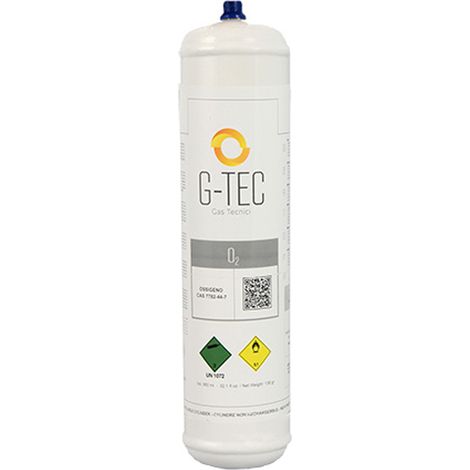 Bombola di ossigeno per miniflame 110 bar 950 ml