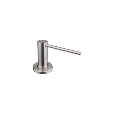 Distributeur de Savon Encastrable 500ml Acier Inoxydable Brossé Remplissage Par le Haut, Design Pratique pour Cuisine et Salle de Bain (1/4)