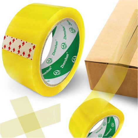 Transparentes, farbloses Packband mit starker Klebekraft, 45 mm breit, 80 m lang (1/5)