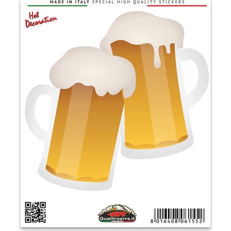 Adesivi Stickers Standard Birre 10 x 12 cm (1/4)