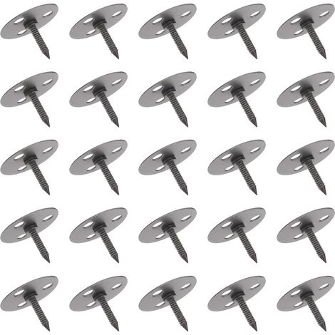 50 Lot Clous Anti-crevaison pour Pneus de Voiture Antivol Sécurité Diamètre 25 Mm Longueur 15 Mm pour Voitures Camions Gris Foncé (1/5)