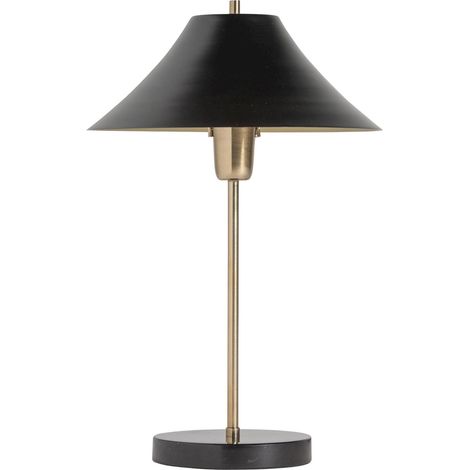 Lampe de Table Élégance Art Déco Or et Noir - Doré Sophistiqué avec Touche de Noir (1/2)