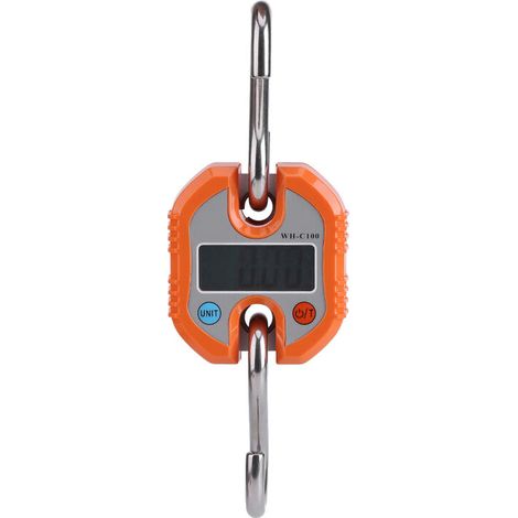 Ahlsen Grúa portátil LCD Digital gancho electrónico colgante escala bucle escala naranja (1/5)