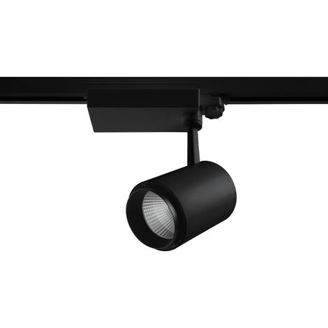 Projecteur rail tilt LIRA LED COB 26W 1950lm CRI80 3000K 15º Noir