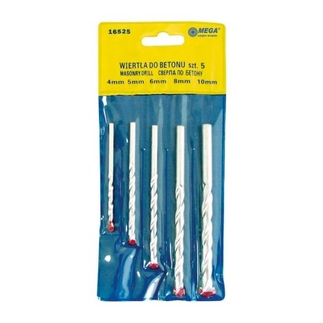 Forets à maçonnerie mega 16528 8 pièces 3-10 mm