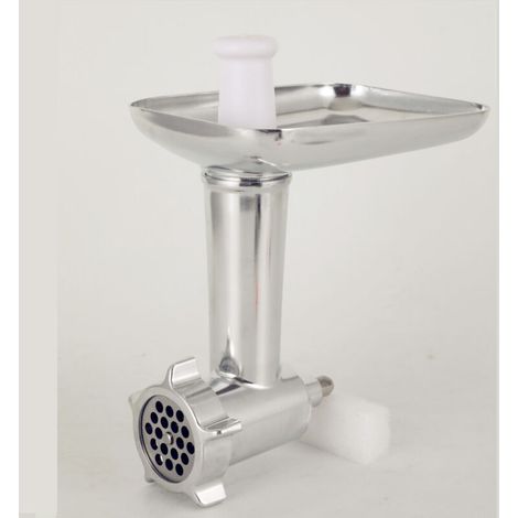 Accesorios para picadora de carne KitchenAid, picadora de carne KitchenAid para batidora de pie, con 3 discos de molienda y 2 tubos para embutir para picadora de carne KitchenAid Artisan. (1/3)