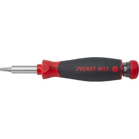 Wiha Destornillador con cargador de bits magnético PocketMax® surtido con 8 bits, de 1/4" (45292) (1/2)