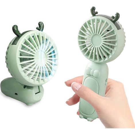 Ventilateur portable mini, pliable et rechargeable par USB, idéal pour les voyages, le camping et le bureau à domicile.-AquaForge (1/5)