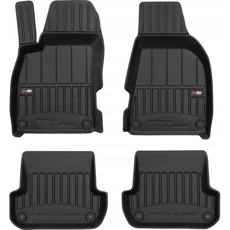 Alfombrillas y limpiaparabrisas de goma para Audi A4 B7 2004-2008, canales 3D (1/5)
