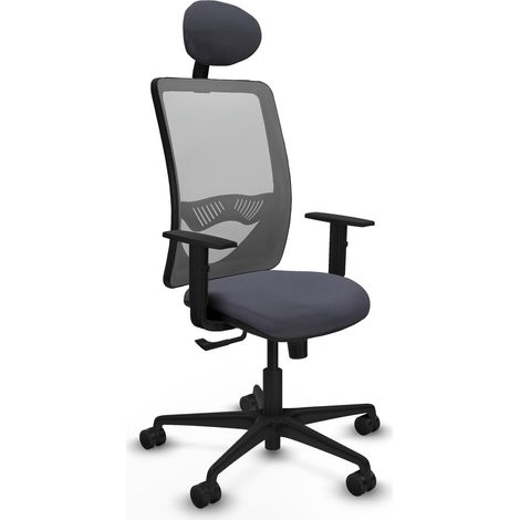 Silla de oficina piqueras y crespo Zulema gris ergonómica cómoda (1/2)