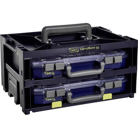 raaco CarryMore 55x2 Valigetta per minuteria (L x A x P) 386 x 195 x 278 mm Scatola Contenuto 1 pz. (1/3)