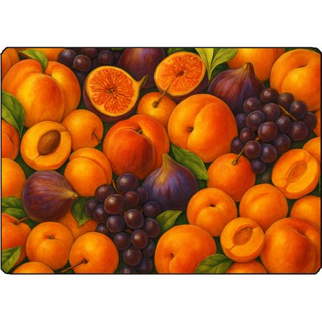 Planche à découper fruits dété 28,5 × 20 cm