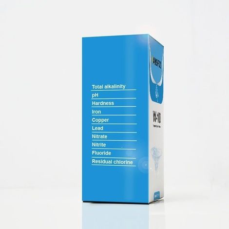 10-in-1 Multifunktions-Teststreifen für Schwimmbäder, 100 Streifen pro Packung, für Restchlor, pH-Wert, Alkalität, Trinkwasser, heiße Quellen und Teiche (1/4)