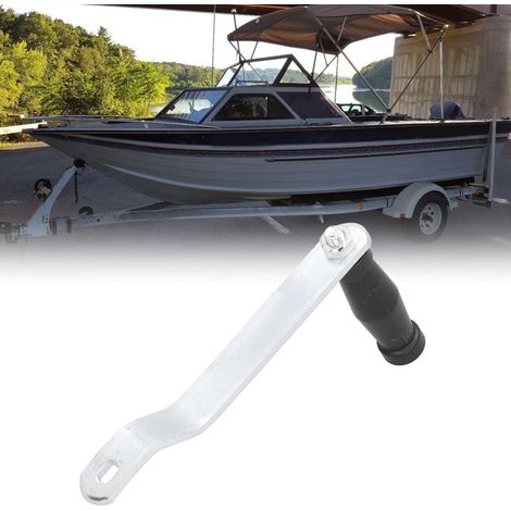 Manivelle de treuil ergonomique 8,1 po - Poignée confortable universelle pour bateau et remorque