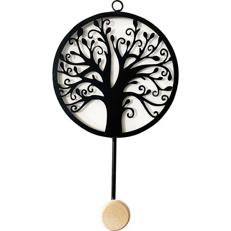 Signes Grimalt Perchero Adorno Pared  Percha Árbol De La Vida Percheros Negro 28x6x18cm 28665