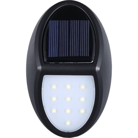 Lampe Solaire Exterieur,10 LED lampe Solaire Applique Led,eclairage exterieur solaire IP65 étanche avec Capteur Crépusculaire pour Patio,Jardin,cour,escaliers [Classe énergétique A+]   (1 pack) (1/5)