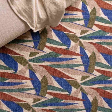 Tapis imprimé avec franges 110x60cm (1/5)