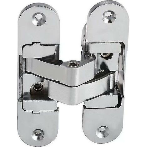 Charnière invisible 3D pour meuble – Acier inoxydable satiné – Lot de 2 pièces – Dimensions 2395mm (gauche + droite) – Réglage 3D (1/2)