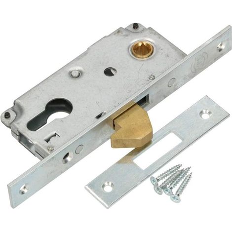 Serrure à crochet pour portail coulissant – Acier galvanisé résistant à la corrosion – Entraxe 72mm – Axe 40mm – Longueur 120mm (1/5)