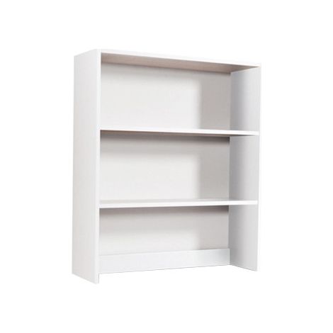 Libreria da appoggio per scrivania 2 ripiani Bianco Frassinato H.105x90x29cm (ANGELA) (1/3)
