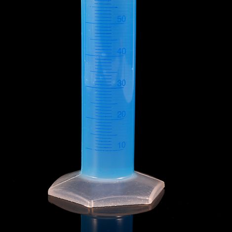 Éprouvette graduée en verre 100ml, cylindre doseur résistant à la corrosion, mesure précise, équipement de laboratoire, verrerie chimique. (1/5)