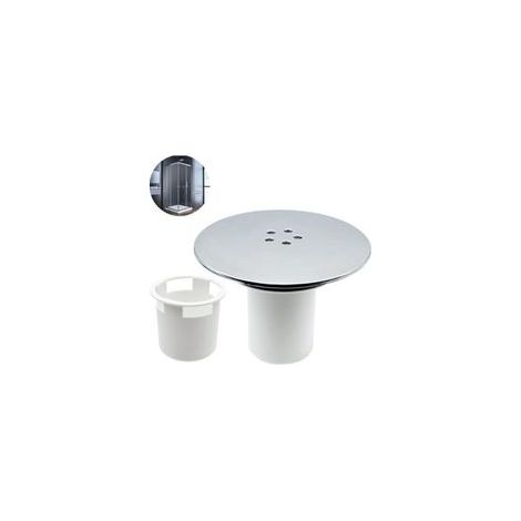 Bonde Douche, Bonde de Douche 115mm, Remplacement de Couvercle de Siphon Douche, Capot Bonde de Douche Universelle, Couvercle de Prise de Douche Chromé, Débit Rapide