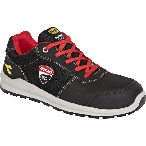 Sicherheitsschuhe niedrig DUCATI SPEEDY RACE S1PS FO SR SC MET FREE - Schwarz/Rot 42