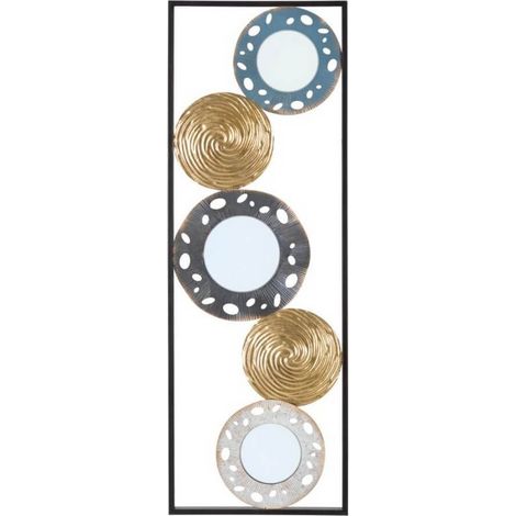 Decorazione da parete mauro ferretti metallo multicolore 31x90 cm (1/5)